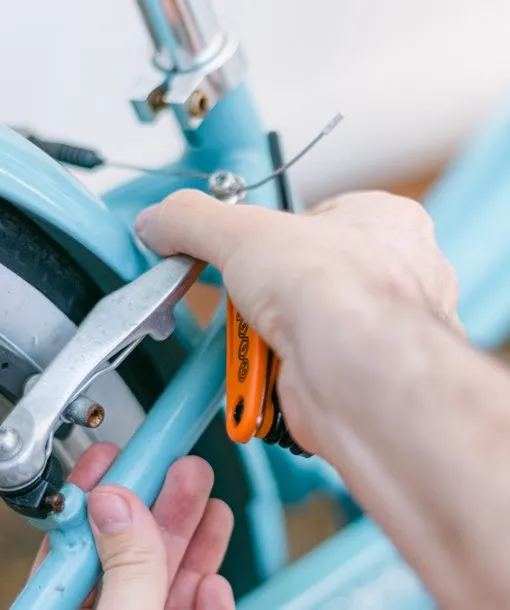 Bearings being regreased by hand